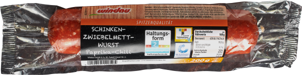 Windau Schinken-Zwiebelmettwurst Paprika-Chili