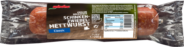 Delikatess Schinken-Zwiebelmettwurst Classic