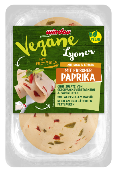 Windau Vegane Lyoner mit frischer Paprika