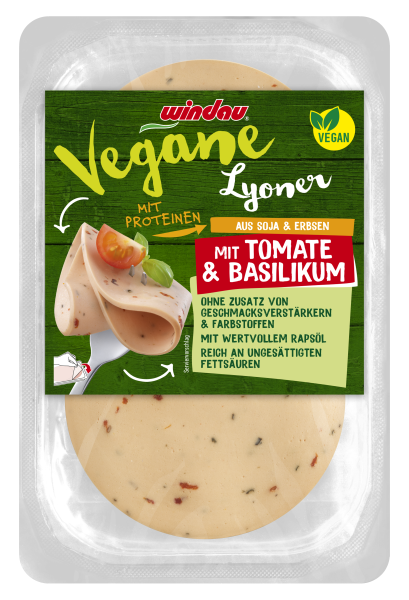 Windau Vegane Lyoner mit Tomate & Basilikum